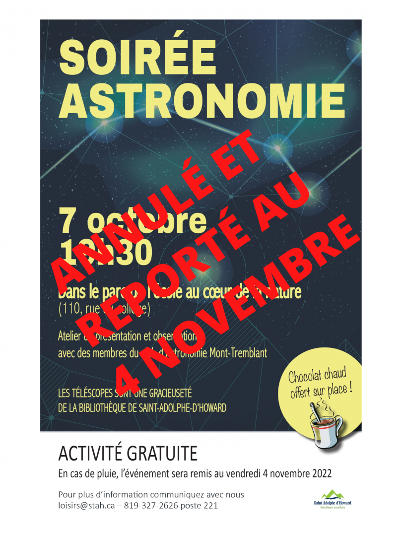 Soirée d'astronomie