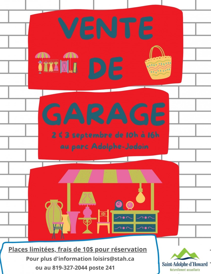 VENTE DE GARAGE 2 & 3 septembre 2023