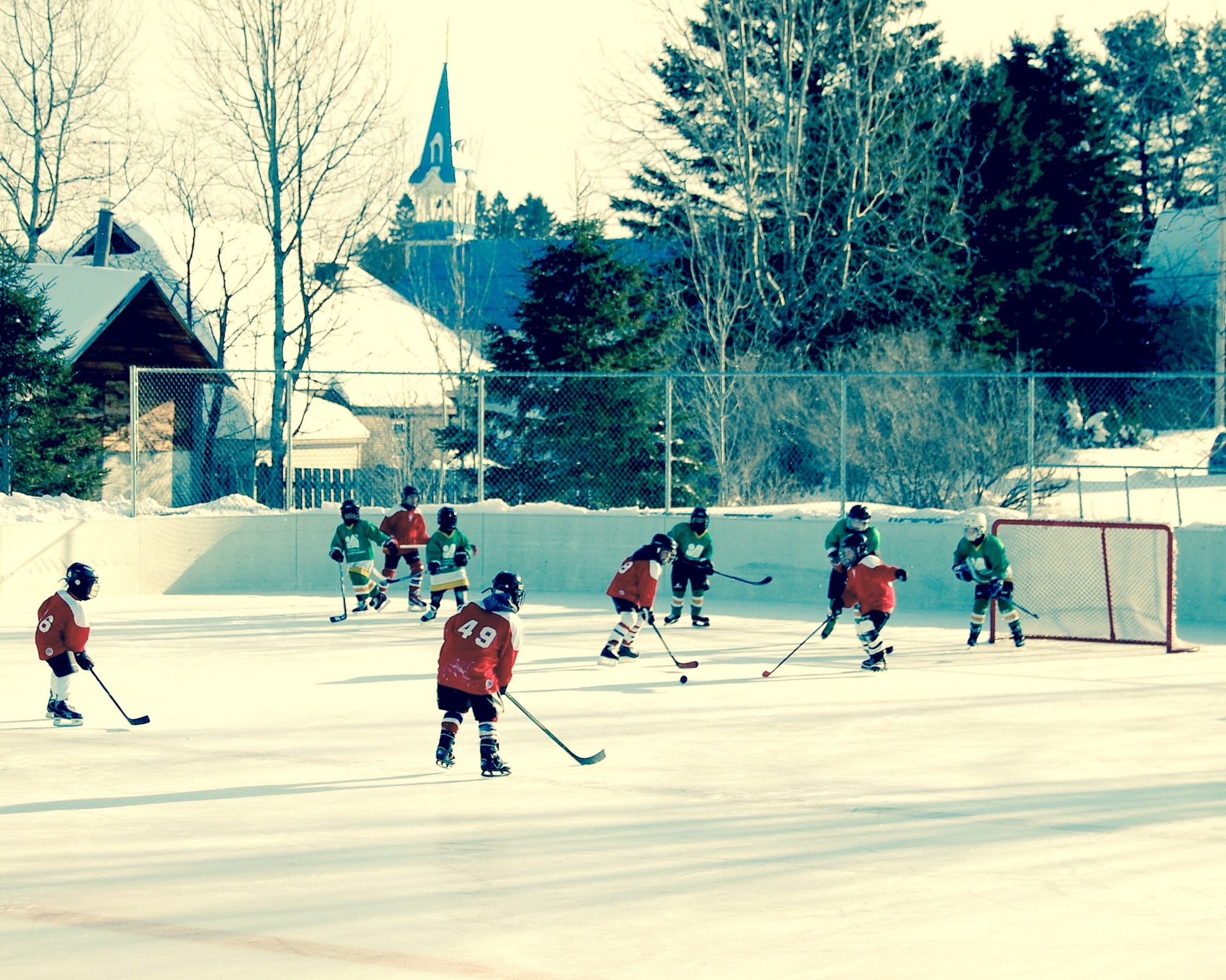 Patinoire extérieure