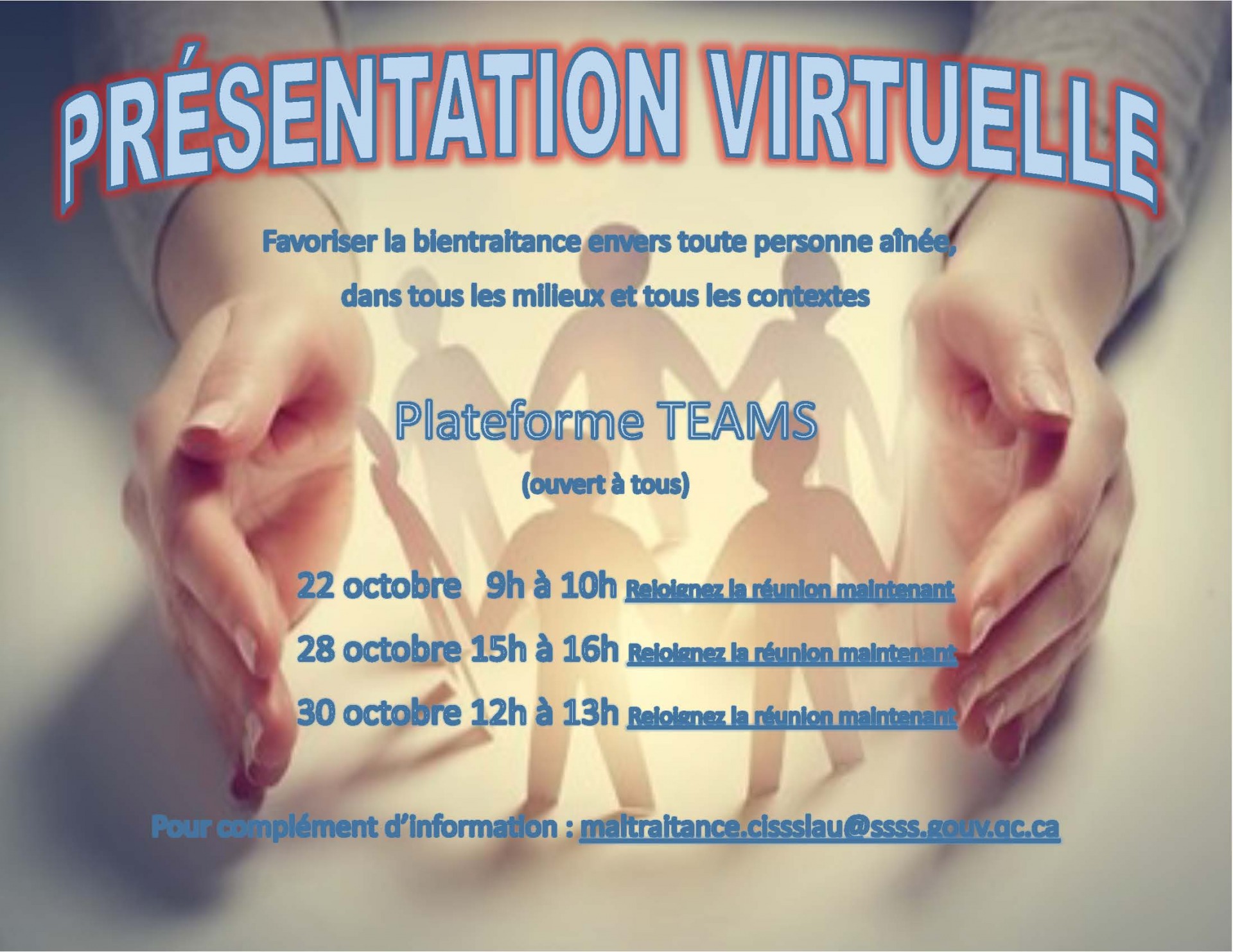 🌐 Présentation virtuelle : Favoriser la bientraitance envers les personnes aînées 🌐