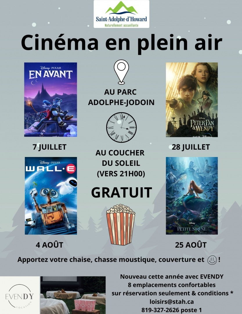 ANNULATION - Cinéma en plein air - 28 juillet 2023